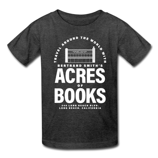 Acres of Books | Kids' Tee (Multiple Colors) - heather black
