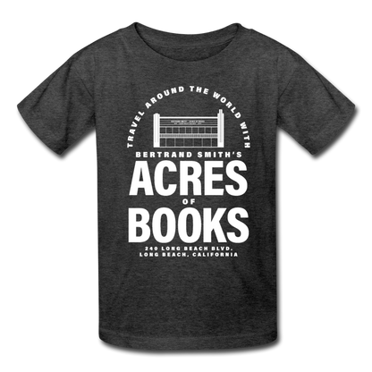 Acres of Books | Kids' Tee (Multiple Colors) - heather black