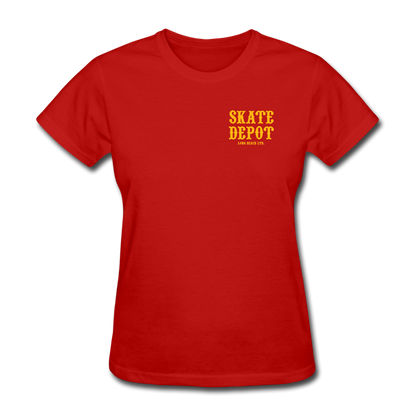 Skate Depot Classic | Women's Tee (Multiple Colors) - red