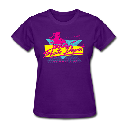 Skate Depot Retro | Women's Tee (Multiple Colors) - purple