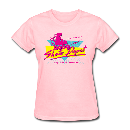 Skate Depot Retro | Women's Tee (Multiple Colors) - pink