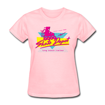 Skate Depot Retro | Women's Tee (Multiple Colors) - pink