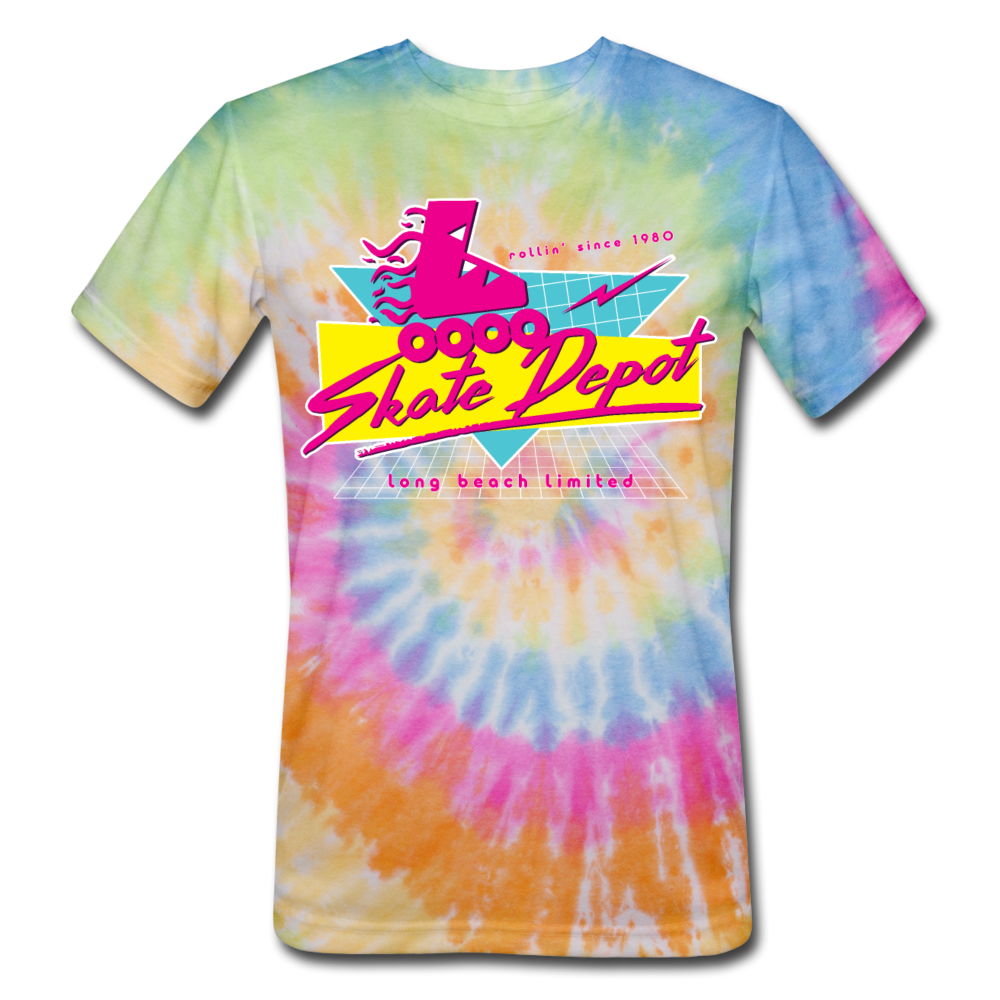 Skate Depot Retro | Tie Dye Tee (Multiple Dyes) - rainbow