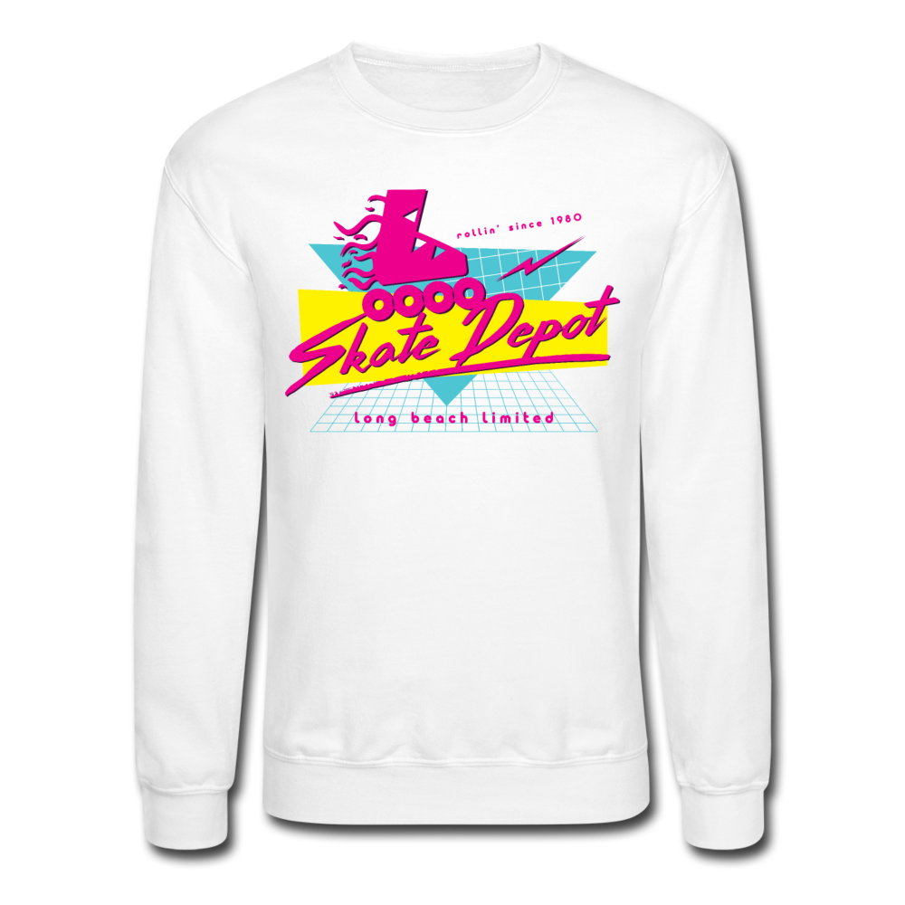 Skate Depot Retro | Crewneck Sweatshirt (Multiple Colors) - white