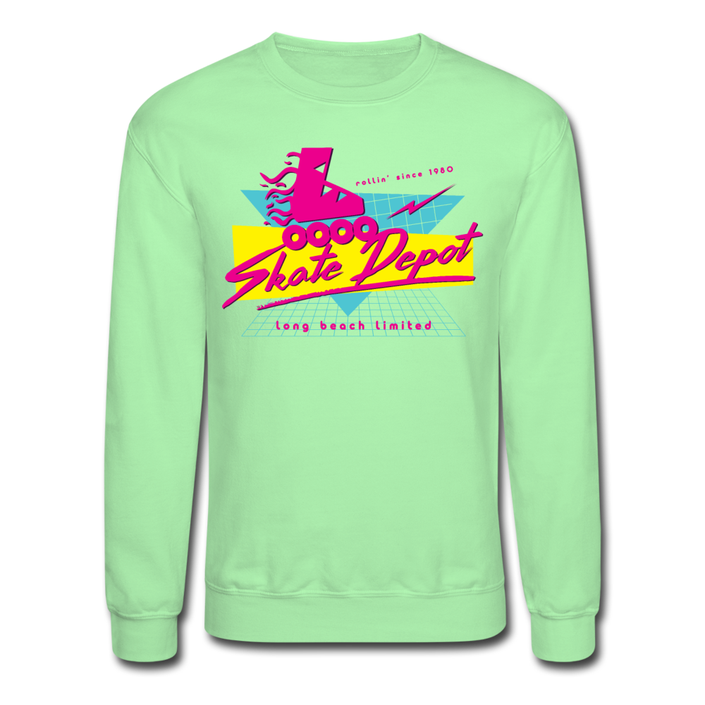 Skate Depot Retro | Crewneck Sweatshirt (Multiple Colors) - lime