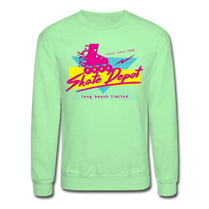 Skate Depot Retro | Crewneck Sweatshirt (Multiple Colors) - lime