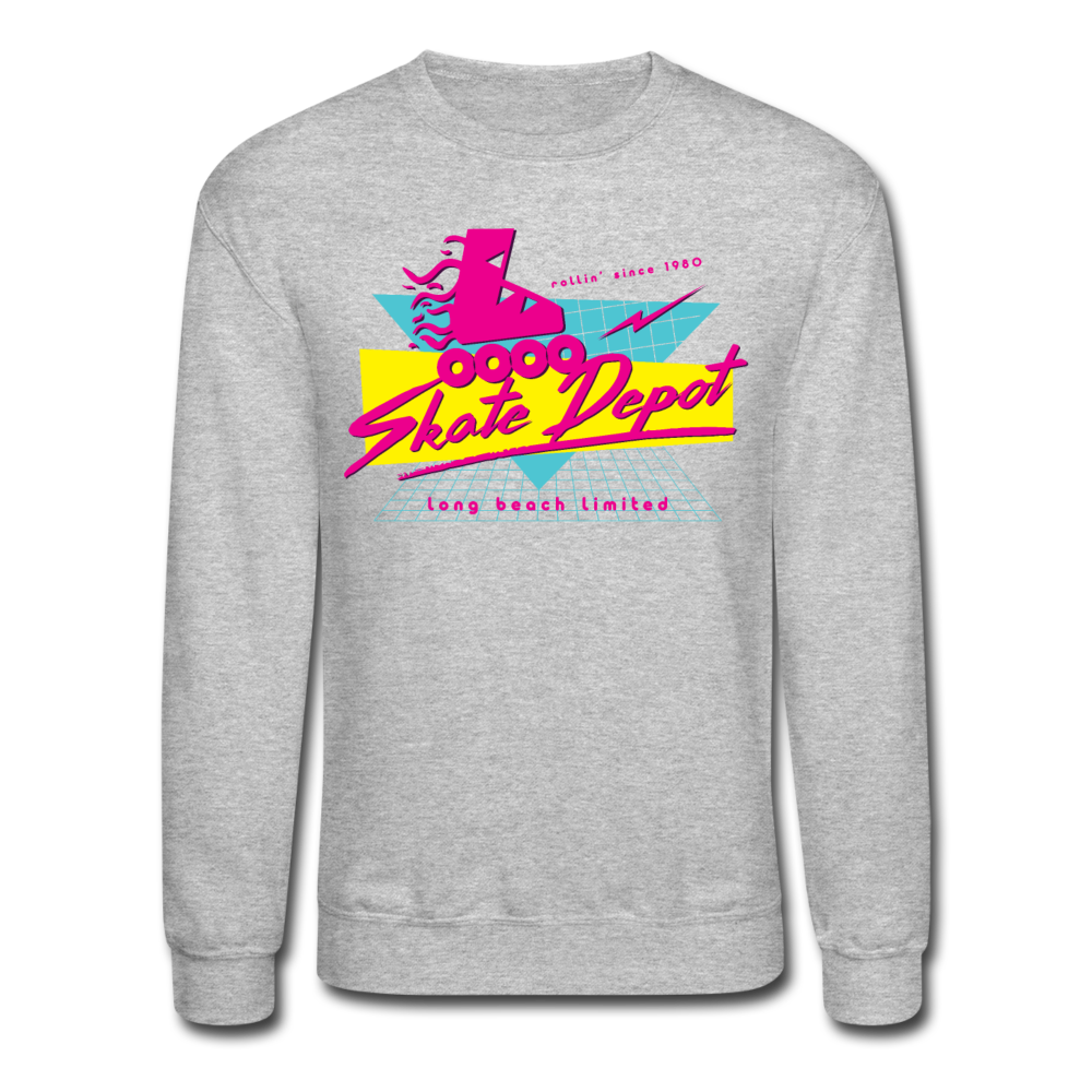 Skate Depot Retro | Crewneck Sweatshirt (Multiple Colors) - heather gray