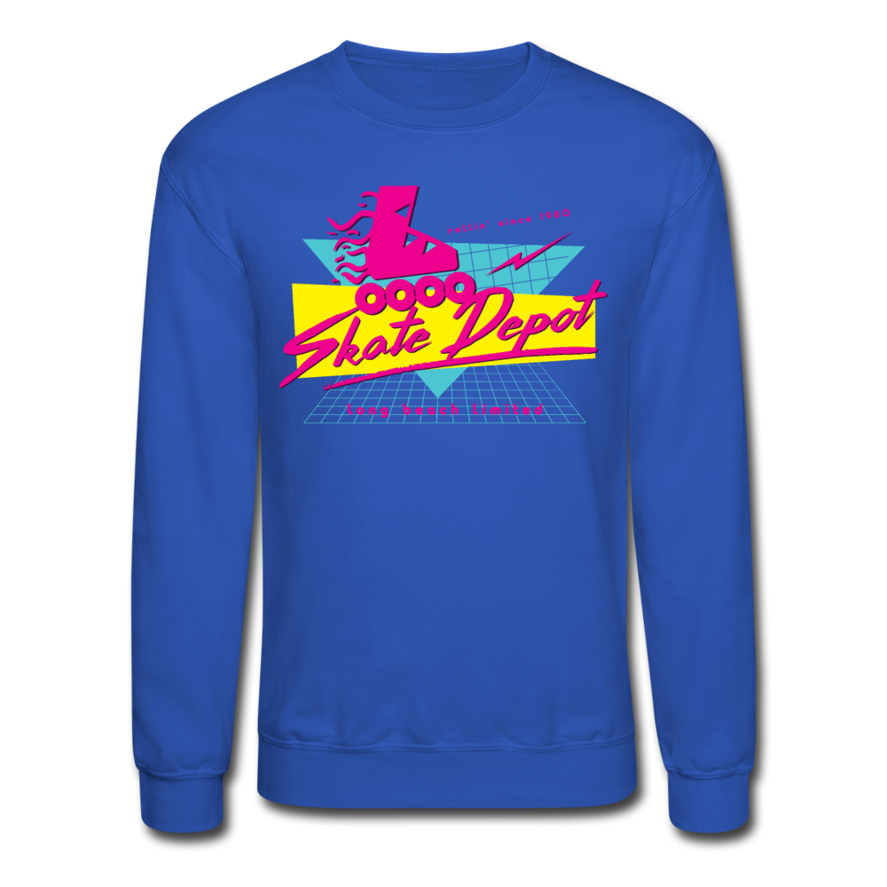 Skate Depot Retro | Crewneck Sweatshirt (Multiple Colors) - royal blue