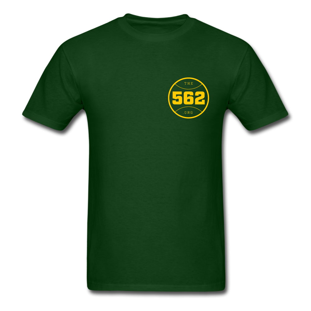 The 562 | What Up Long Beach?! Men's Green Tee - forest green