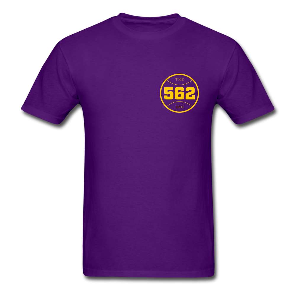 The 562 | What Up Long Beach?! Men's Purple Tee - purple