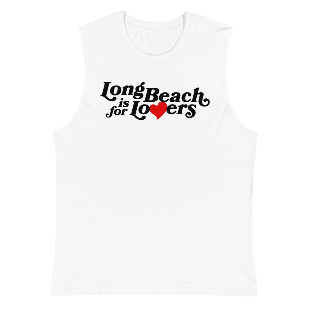 LB is for Lovers | White Muscle Shirt